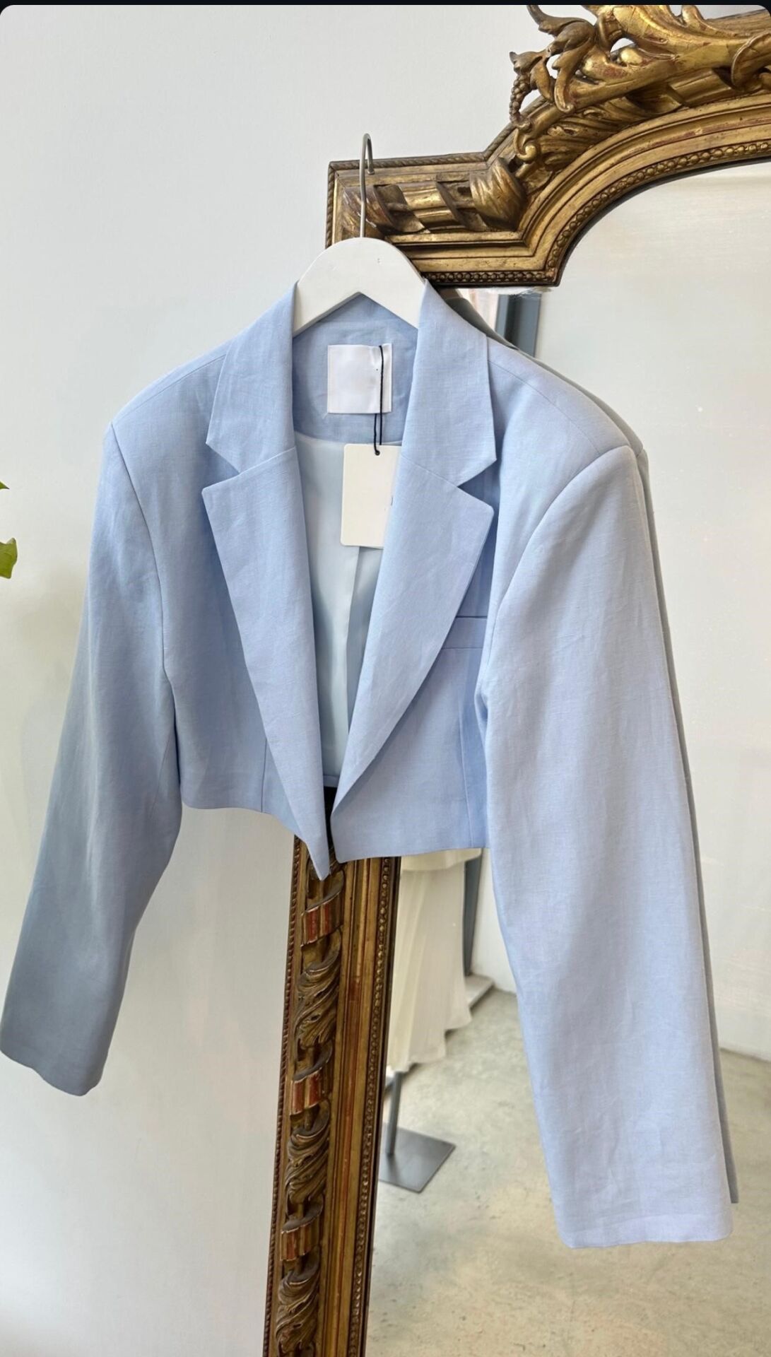CROP PREMIUM VATKALI CEKET - BEBE MAVİSİ