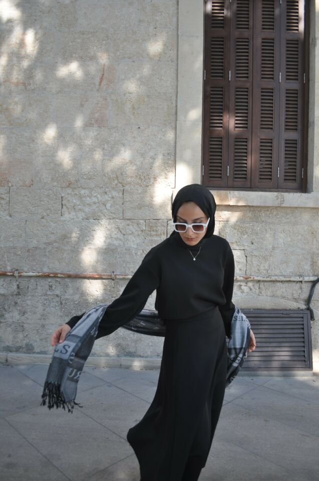 SİYAH SCUBA KUMAŞ SWEAT