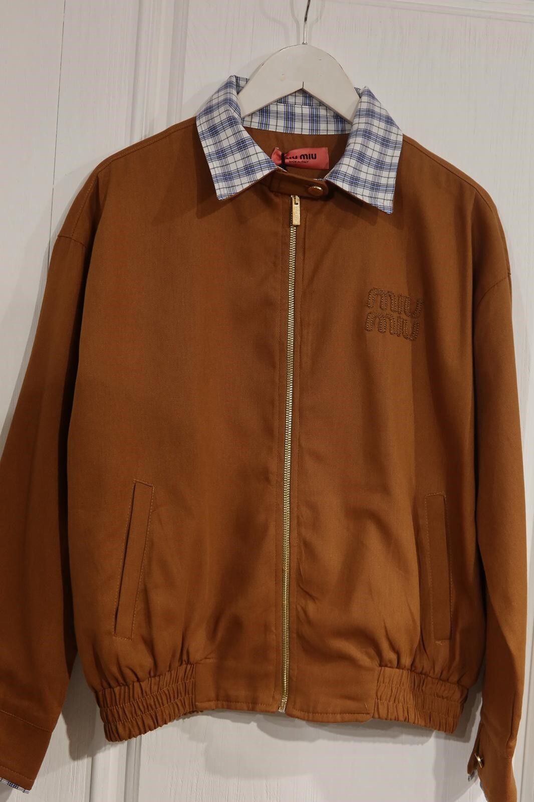 EKOSE YAKALI GÖMLEK DETAYLI LOGOLU BOMBER CEKET - TABA