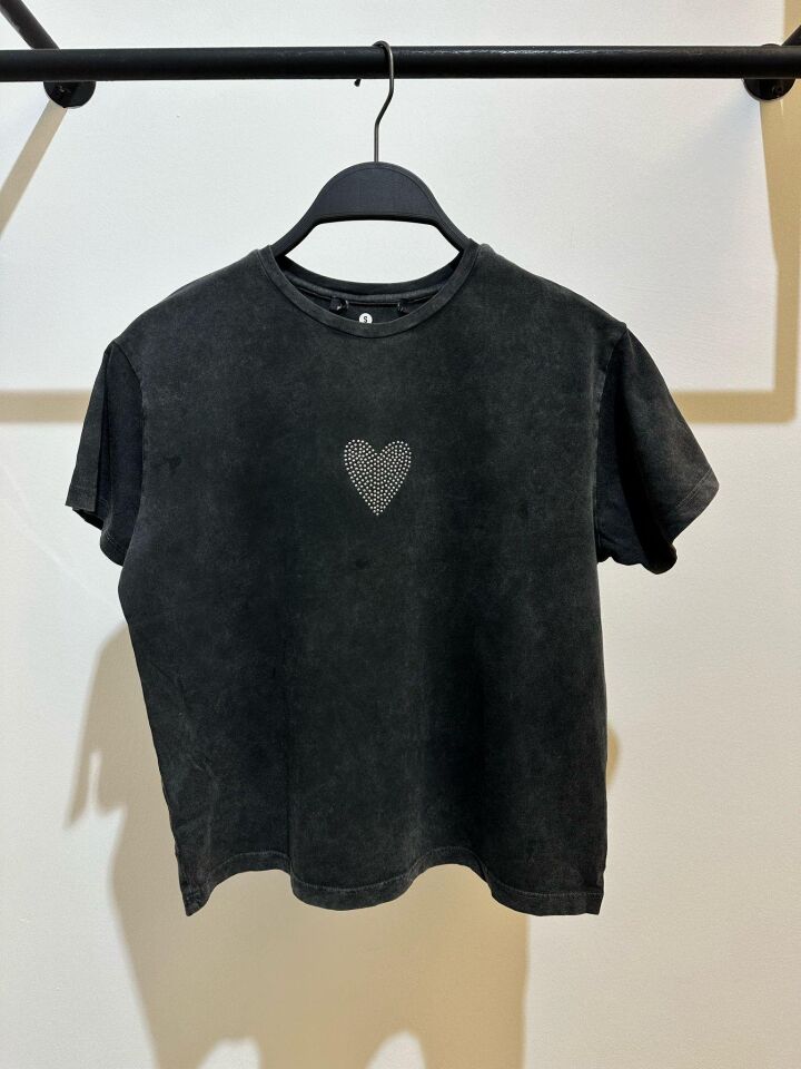 YIKAMALI T-SHIRT - ANTRASİT