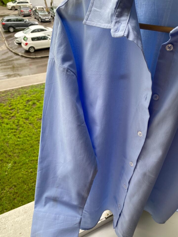 OVERSIZE KALIP PREMIUM GÖMLEK- MAVİ