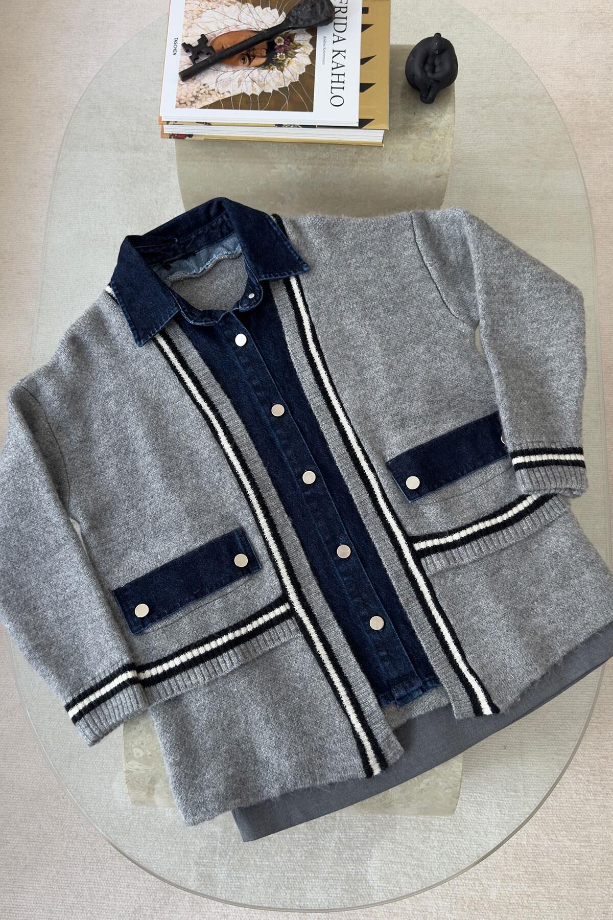 DENİM DETAY PREMIUM HIRKA