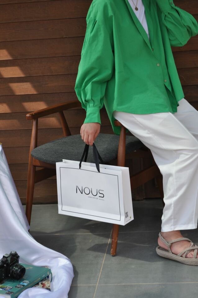 BİLEKLERİ PENS DİKİŞLİ GÖMLEK - YEŞİL