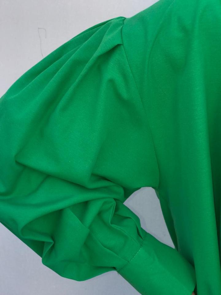 BİLEKLERİ PENS DİKİŞLİ GÖMLEK - YEŞİL