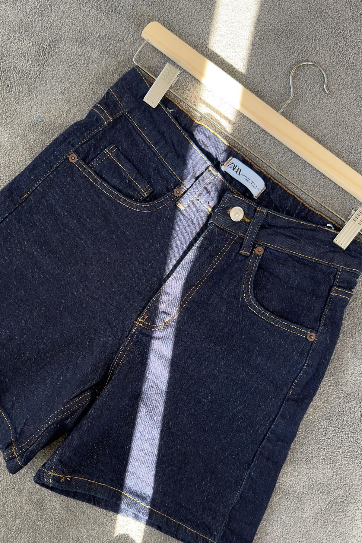 REGULAR PREMIUM DENIM ŞORT - KOYU LACİVERT