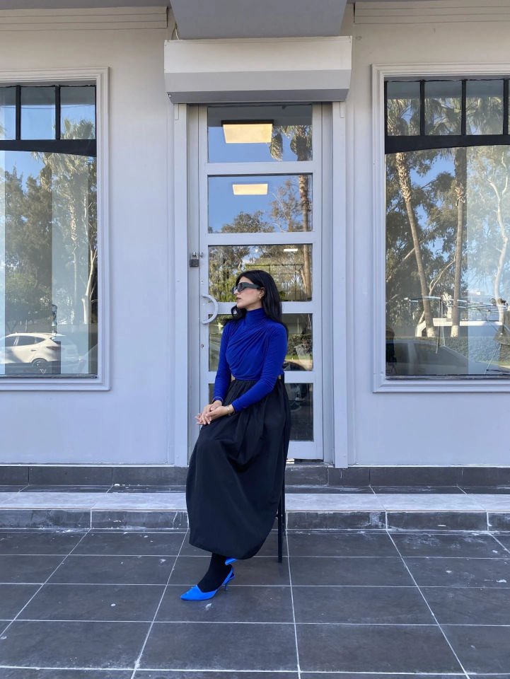 BALON MODEL PARAŞÜT KUMAŞ ETEK-SİYAH