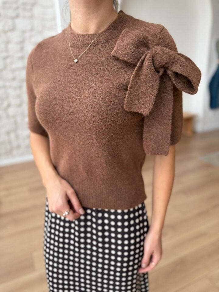 FİYONK DETAYLI YUMOŞ TRİKO KAZAK -