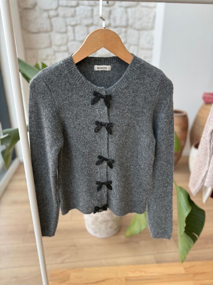 BONCUK FİYONKLU ÇIT ÇITLI HIRKA - ANRASİT