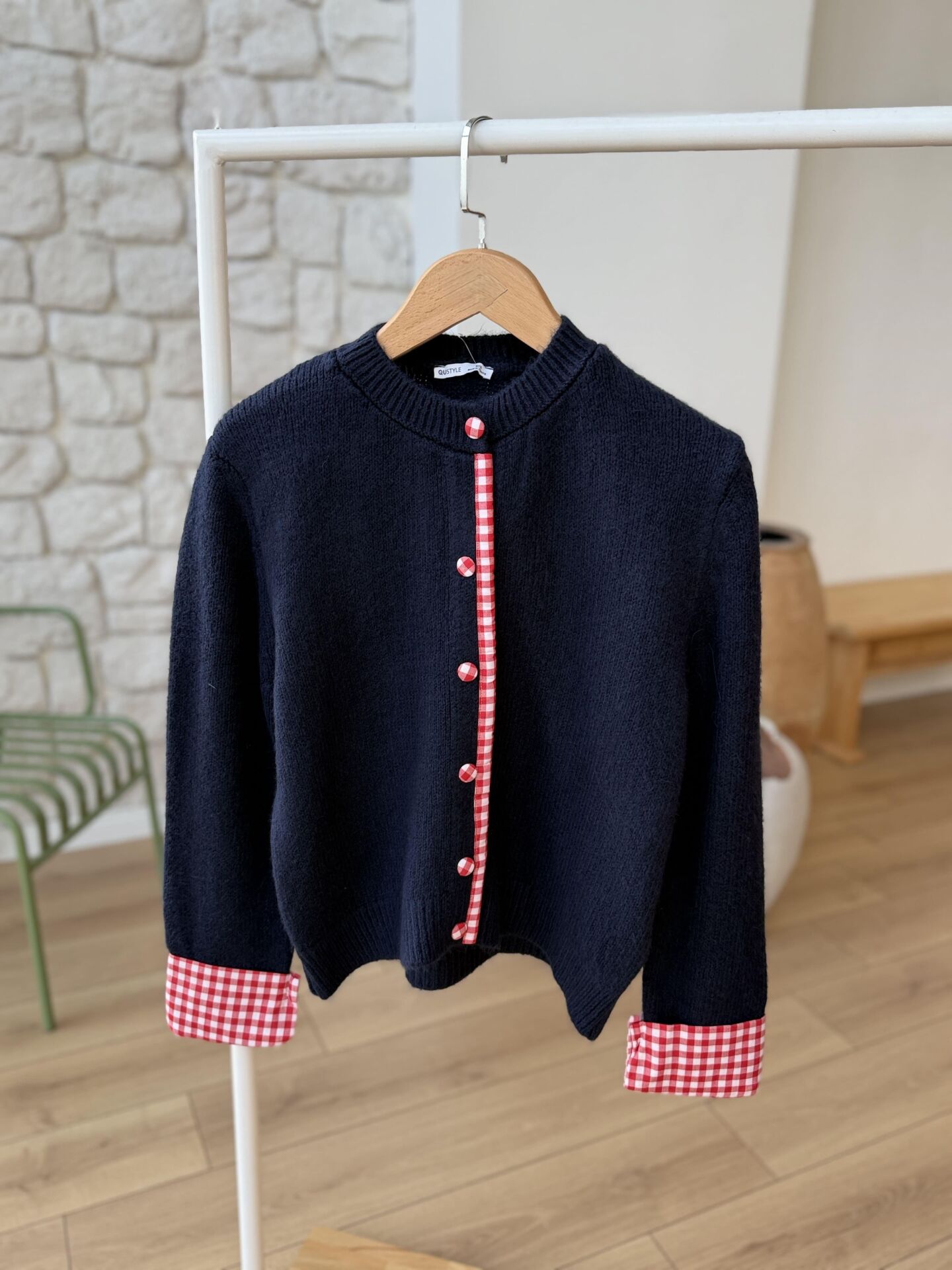 PÖTİKARE GARNİLİ HIRKA - LACİVERT