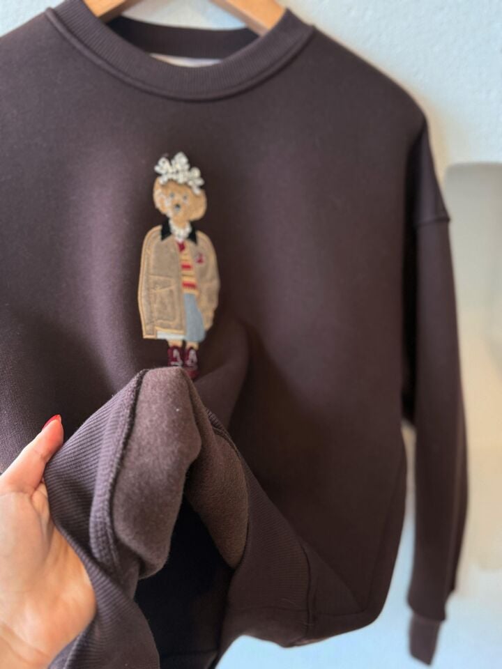 BONY SWEATSHIRT - KAHVERENGİ