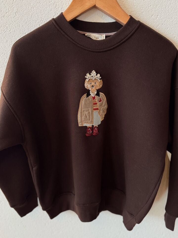 BONY SWEATSHIRT - KAHVERENGİ