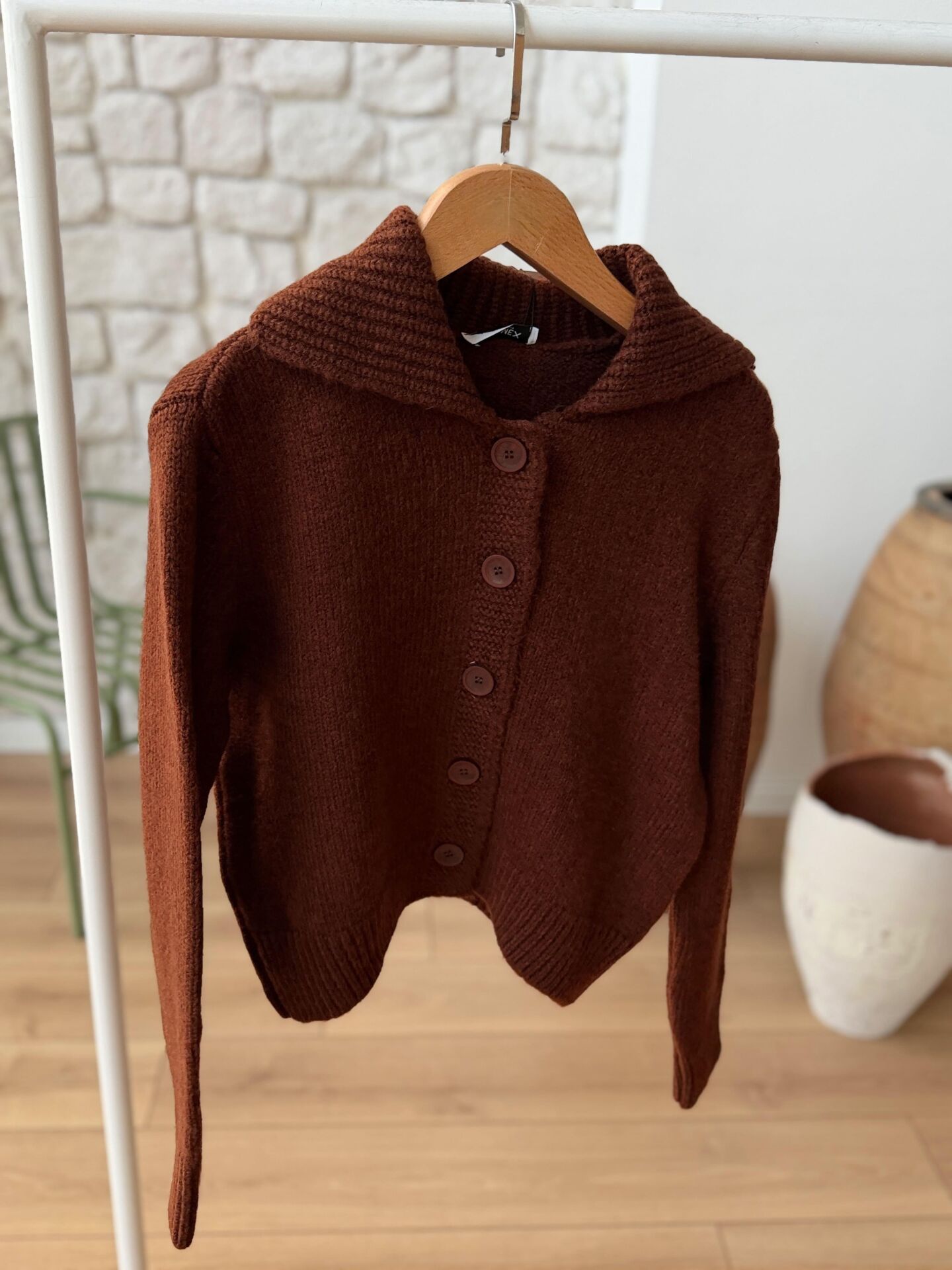 GENİŞ YAKA HIRKA - KAHVERENGİ