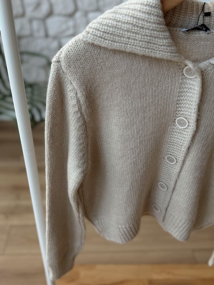 GENİŞ YAKA HIRKA - EKRU