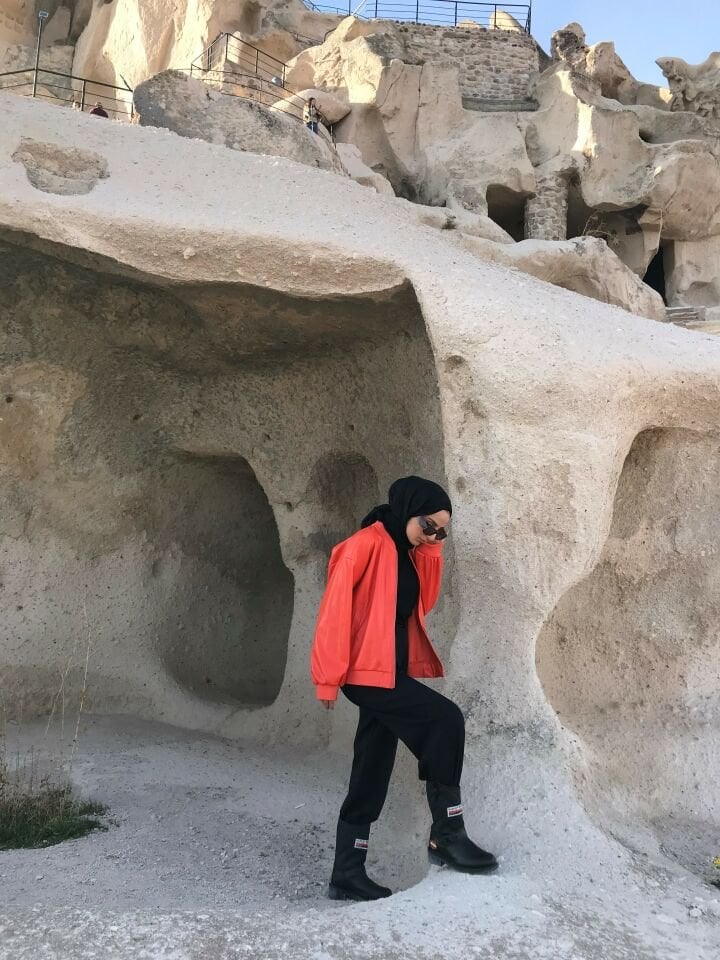 TURUNCU DERİ BOMBER CEKET