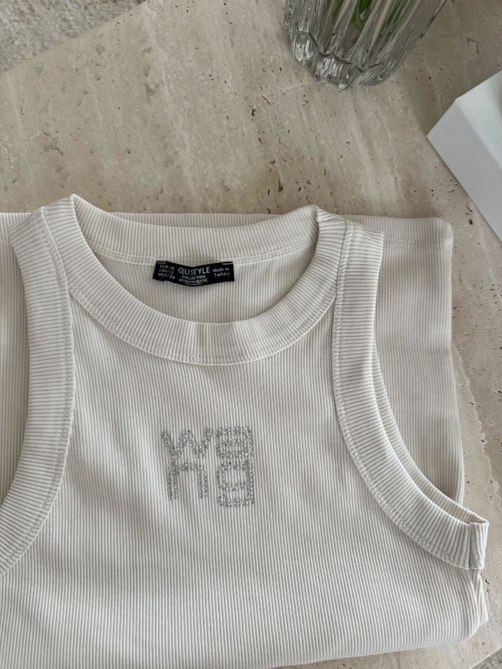 WANG TAŞLI HALTER YAKA EKRU ATLET