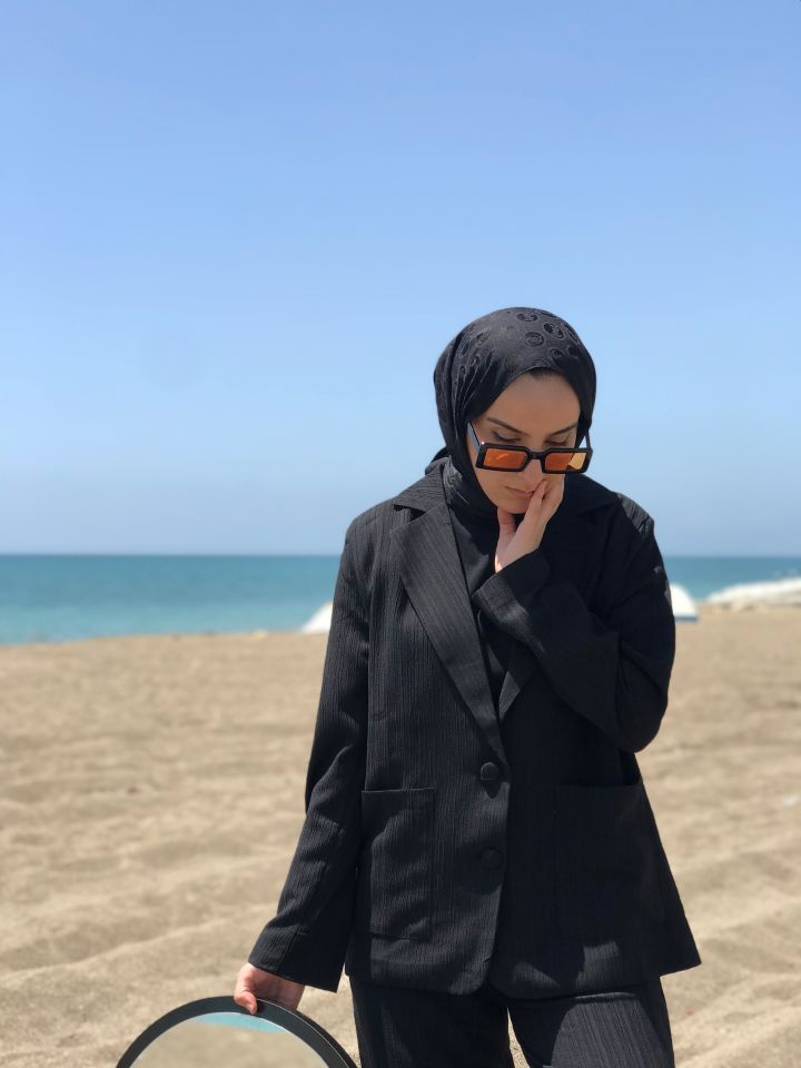 KETEN KUMAŞ SİYAH TAKIM