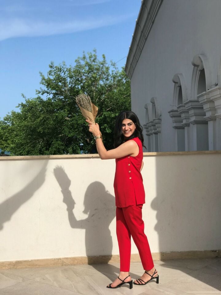 KIRMIZI KUMAŞ PANTOLON