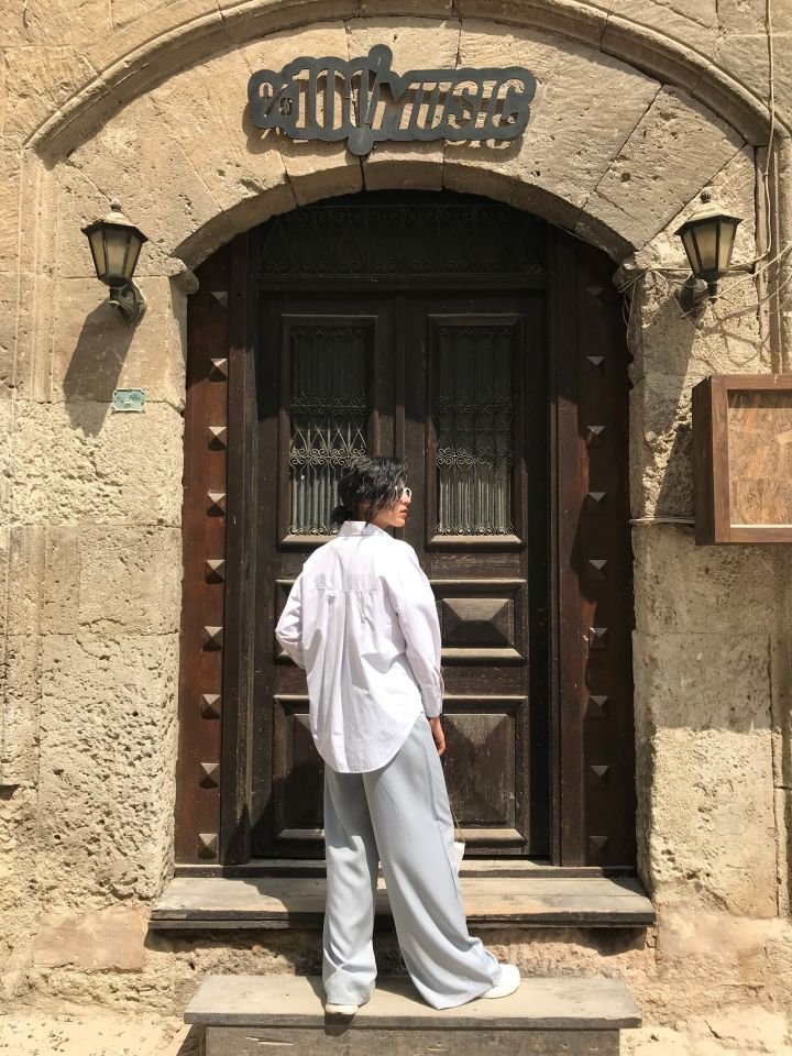 VİSKON PALAZZO PANTOLON GRİ
