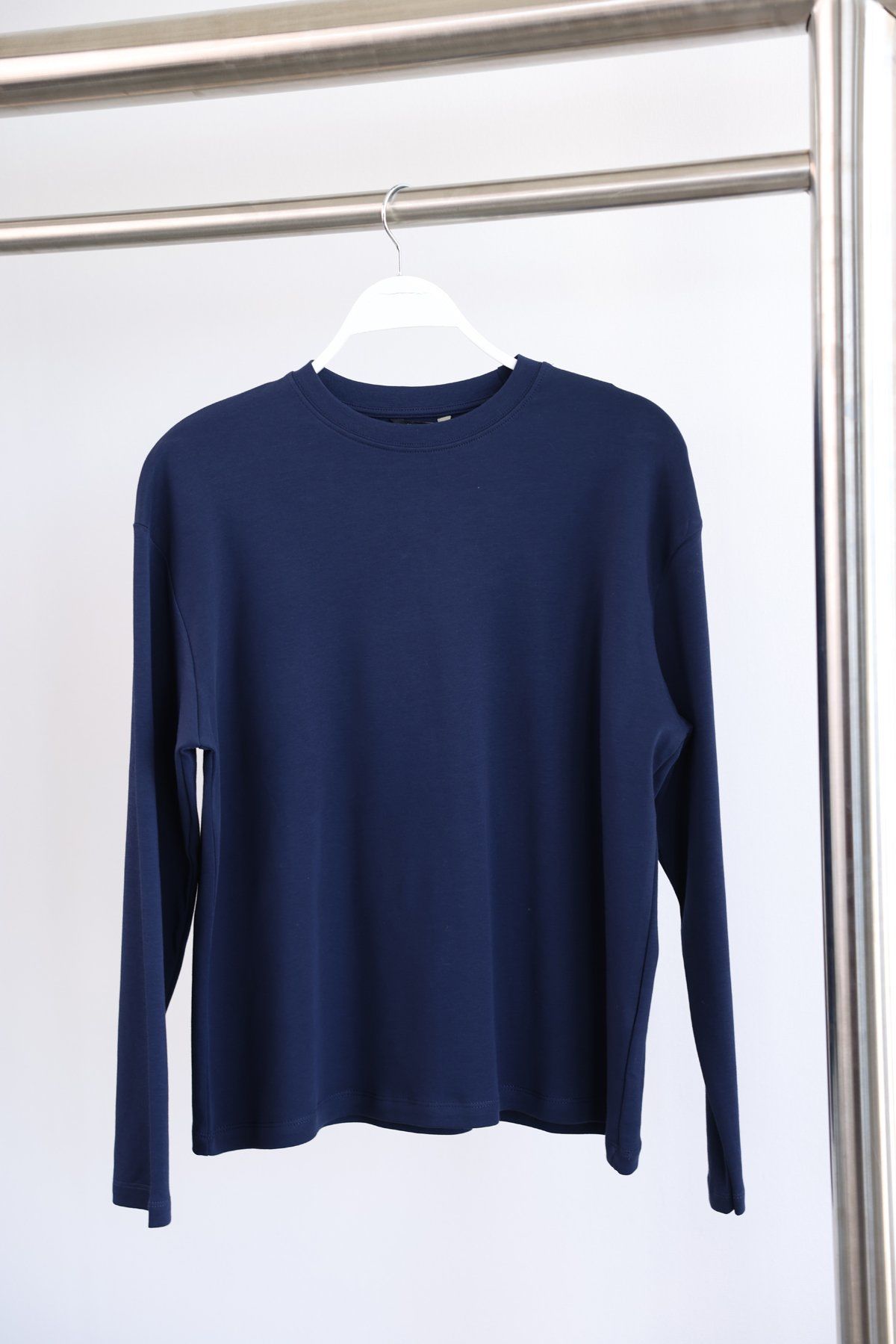 UZUN KOLLU BASIC SWEAT - LACİVERT
