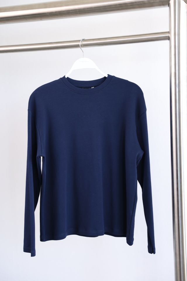 UZUN KOLLU BASIC SWEAT - LACİVERT
