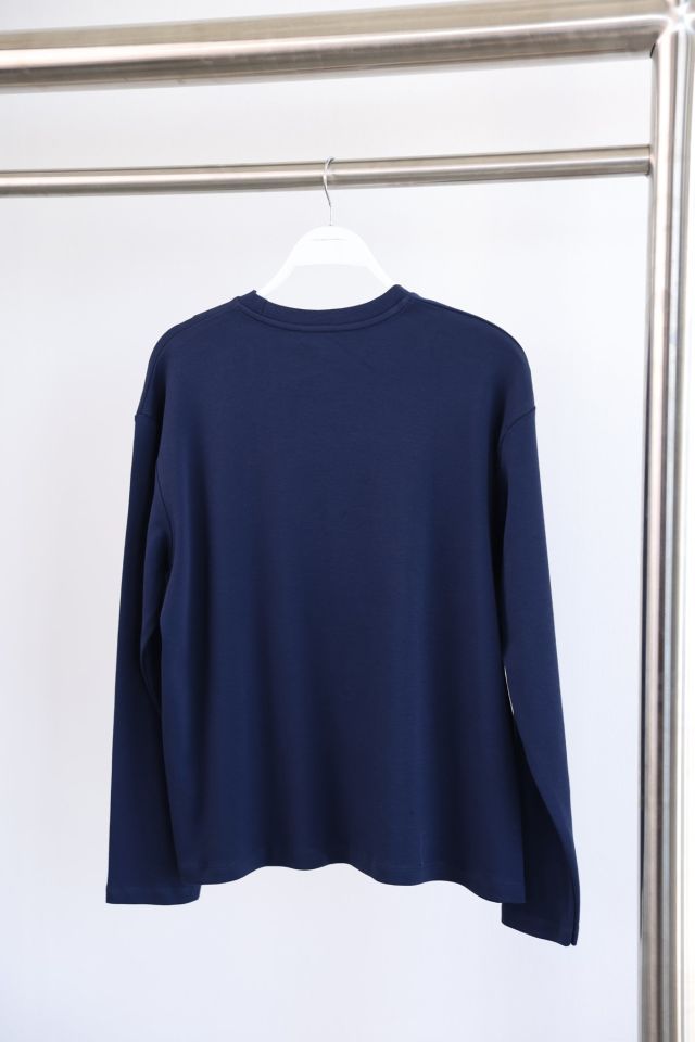 UZUN KOLLU BASIC SWEAT - LACİVERT