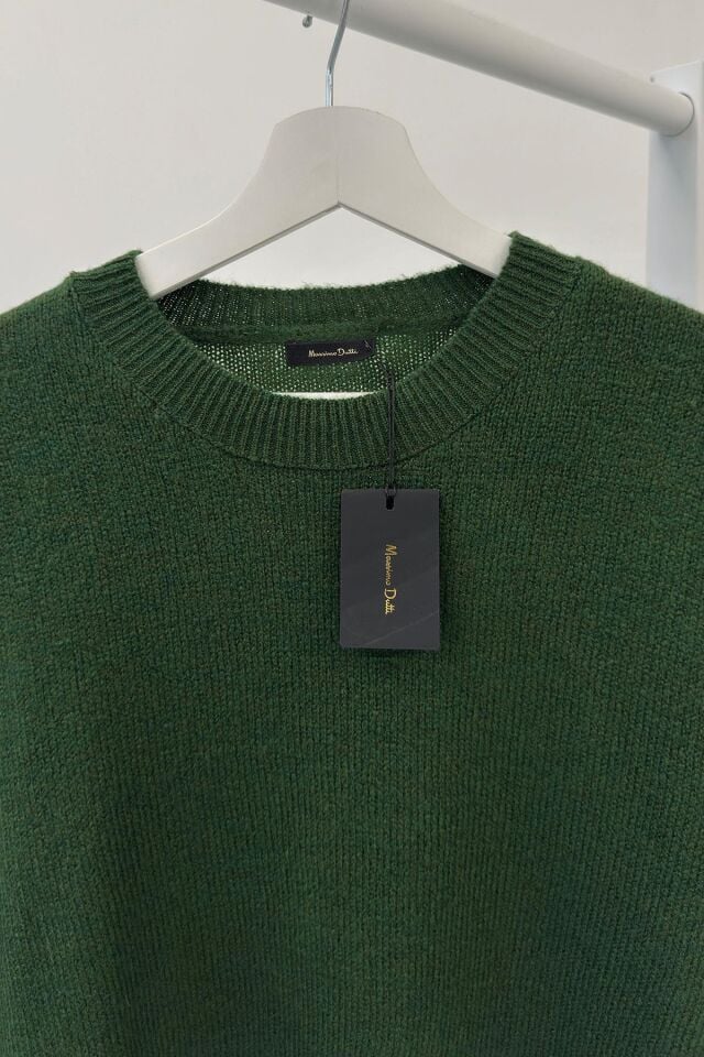 BİSİKLET YAKA BASIC ORİJİNAL KAZAK -  YEŞİL