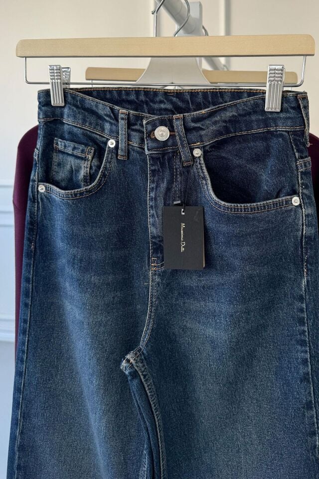 PAÇASI PİS DİKİŞLİ JEAN- LACİVERT