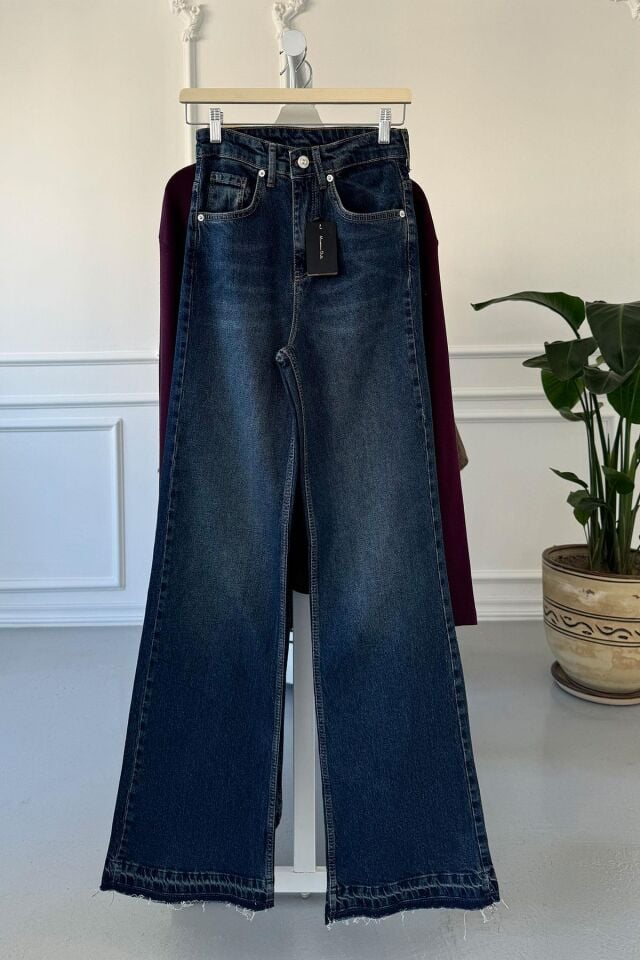 PAÇASI PİS DİKİŞLİ JEAN- LACİVERT