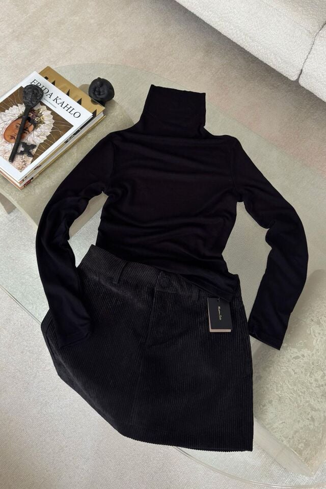 BALIKÇI YAKA PREMIUM ORJ. KAZAK - SİYAH