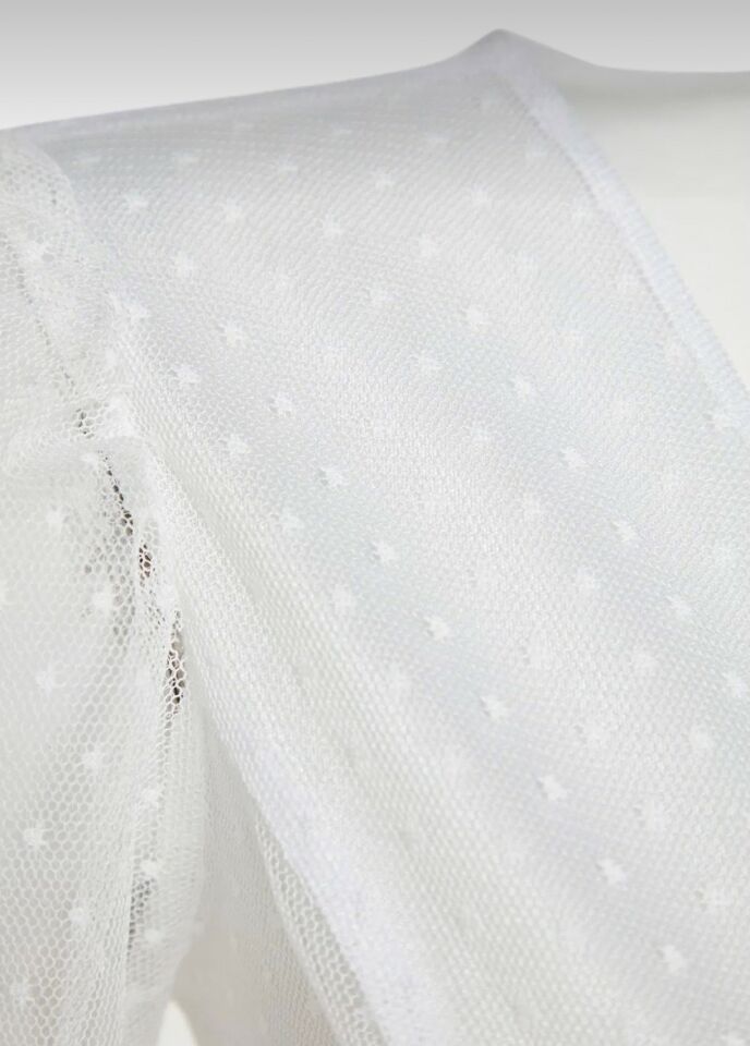 EKRU DRAPE DETAYLI ELBİSE